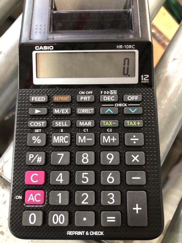 Photo 3 of Casio HR-10RC Printing Calculator 1.7" x 4" x 8.2"