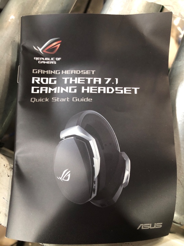 Photo 2 of ASUS Gaming Headset ROG Theta 7.1 | Ai Noise Cancelling Headphones with Mic | ROG Home-Theatre-Grade 7.1 DAC, and Aura Syn RGB Lighting,Black Black Theta 7.1 (Wired) Headset