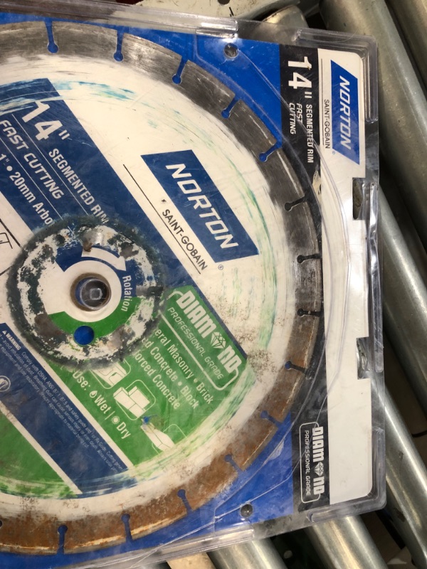 Photo 3 of **damaged** Ali Industries 241446 14 in. Segmented Rim Diamond Saw Blade