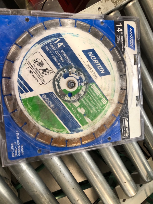 Photo 1 of **damaged** Ali Industries 241446 14 in. Segmented Rim Diamond Saw Blade