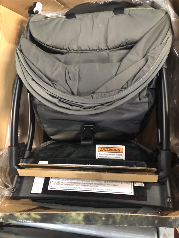 Photo 1 of Chicco SmartSupport Aluminum Frame Backpack Carrier, Lightweight Baby Backpack Carrier | Solar/Grey - New Model
