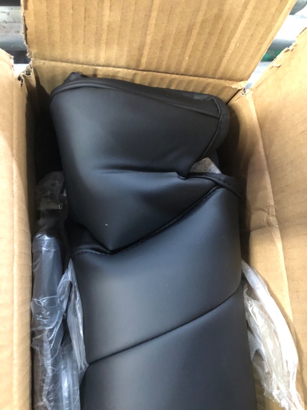 Photo 1 of BASENOR Tesla Model 3 Model Y Model S Model X Leather Seat Back Kick Protectors Kick Mats Black Set of 2