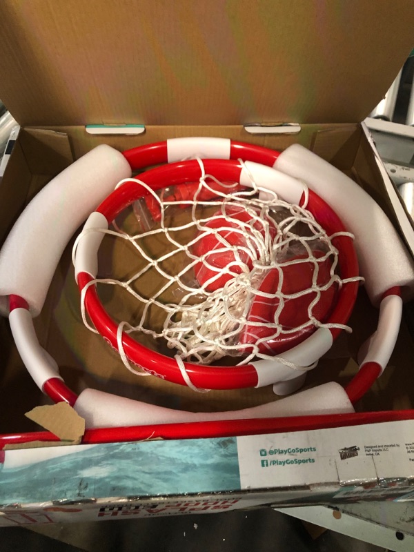 Photo 5 of * used item * please see all images *
GoSports Splash Hoop 360 Floating Pool Basketball Game | Includes Hoop, 2 Balls and Pump Red Splash Hoop