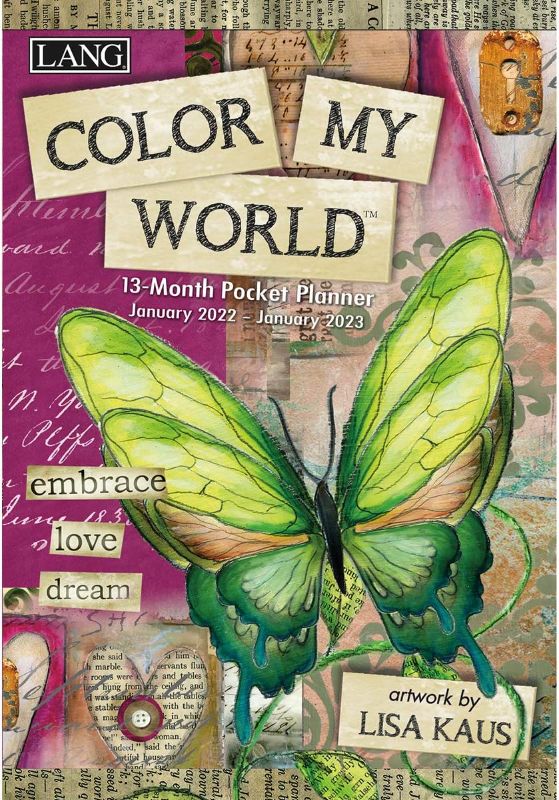 Photo 1 of 2 pack Lang Color My World 2022 Monthly Planner (22991012121)