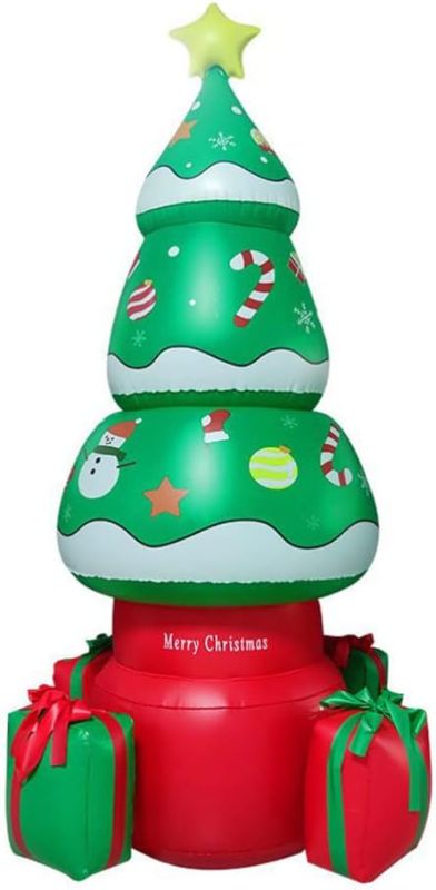 Photo 1 of Christmas Inflatable Tree, LED Light Up Giant Christmas Inflatables for Indoor Outdoor