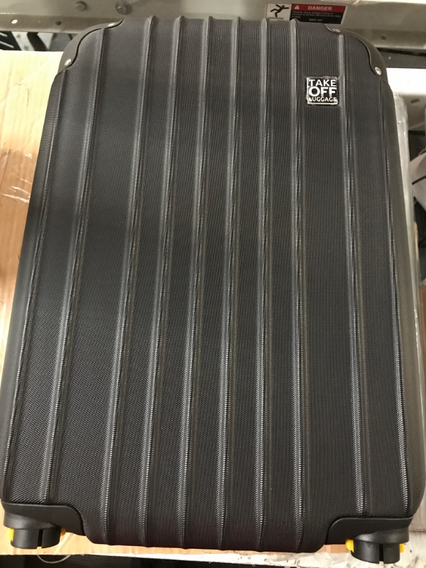 Photo 1 of **SEE NOTE** Take OFF Luggage 18-inch Hardshell Carry On Suitcase that Converts into Underseater Luggage Removable Spinner Wheels for Airline Personal Use Requirements 18 x 14 x 8.5 Inches - Blue Expandable Blue 18 Inch - EXT