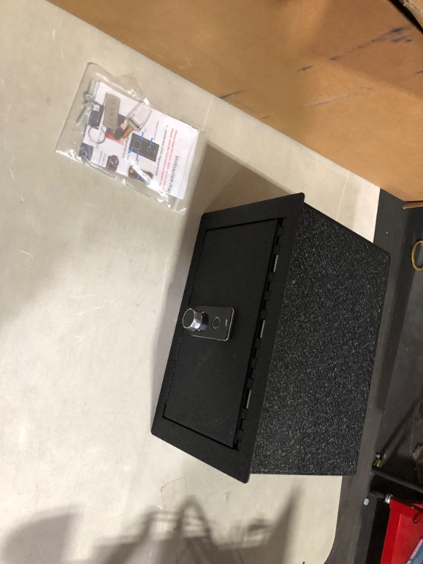 Photo 7 of Center Console Safe Gun Safe, WASAI Premium In-vehicle Console Vault Lockbox Compatible