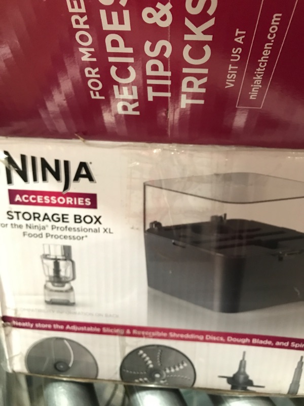 Photo 3 of **ITEM MISSING PARTS**
Ninja XSKNF70SBX Professional XL Food Processor Storage Box, Compatible with NF701, Gray, Large