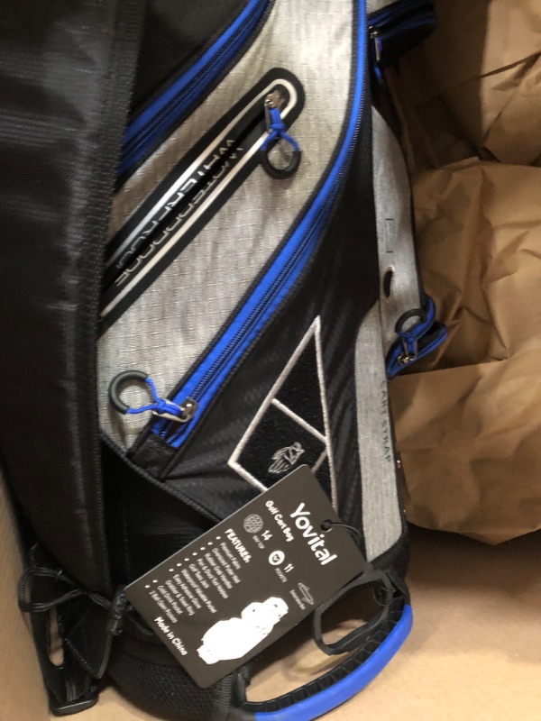 Photo 3 of 14 Way Golf Cart Bag Blue