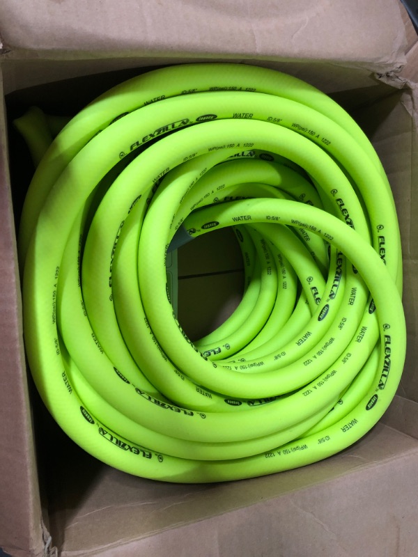 Photo 2 of **SEE NOTES**
Flexzilla Garden Hose 5/8 in. x 75 ft, Heavy Duty, Lightweight, Drinking Water Safe, ZillaGreen - HFZG575YW-E & 6-Pattern Adjustable Garden Hose Nozzle Green