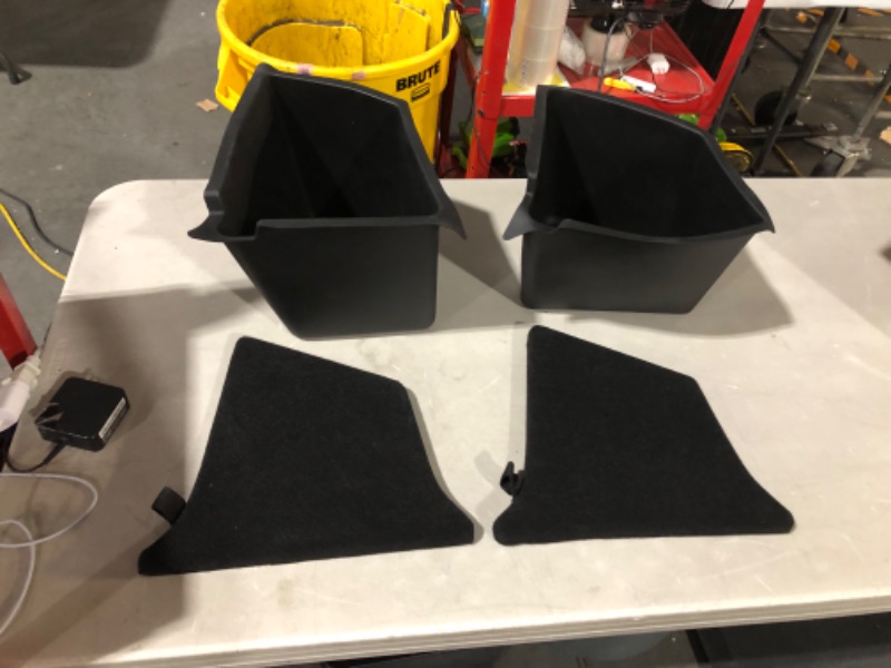 Photo 2 of 2020 2021 Tesla Model Y Rear Trunk Organizer Storage Boxes with Lids (Do Not Fit Model Y Delivered After July 2022) Model Y 5-Seater (2020-2021)