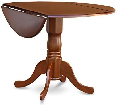 Photo 1 of * item incomplete * only pedestal * 
East West Furniture DLT-SBR-TP Dublin Kitchen Dining Table42x42 Inch, Saddle Brown