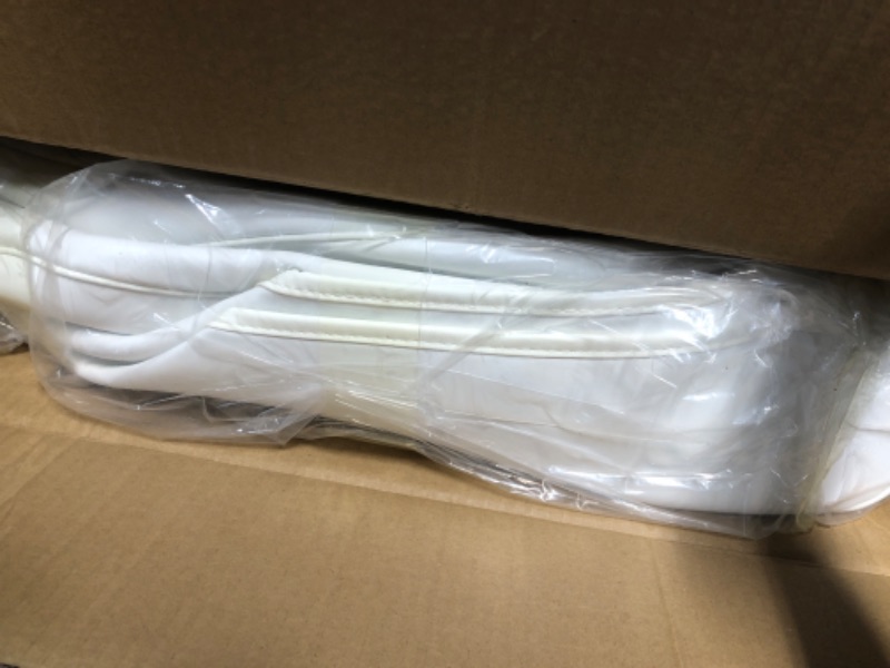 Photo 3 of Maysoo Tesla Seat Covers Model Y White Car Seat Covers(White-Organosilicon,Model Y