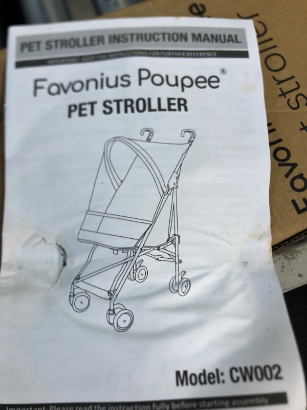 Photo 2 of Favonius poupee Lightweight Pet Stroller,Dog Stroller for Small Dogs & Cats