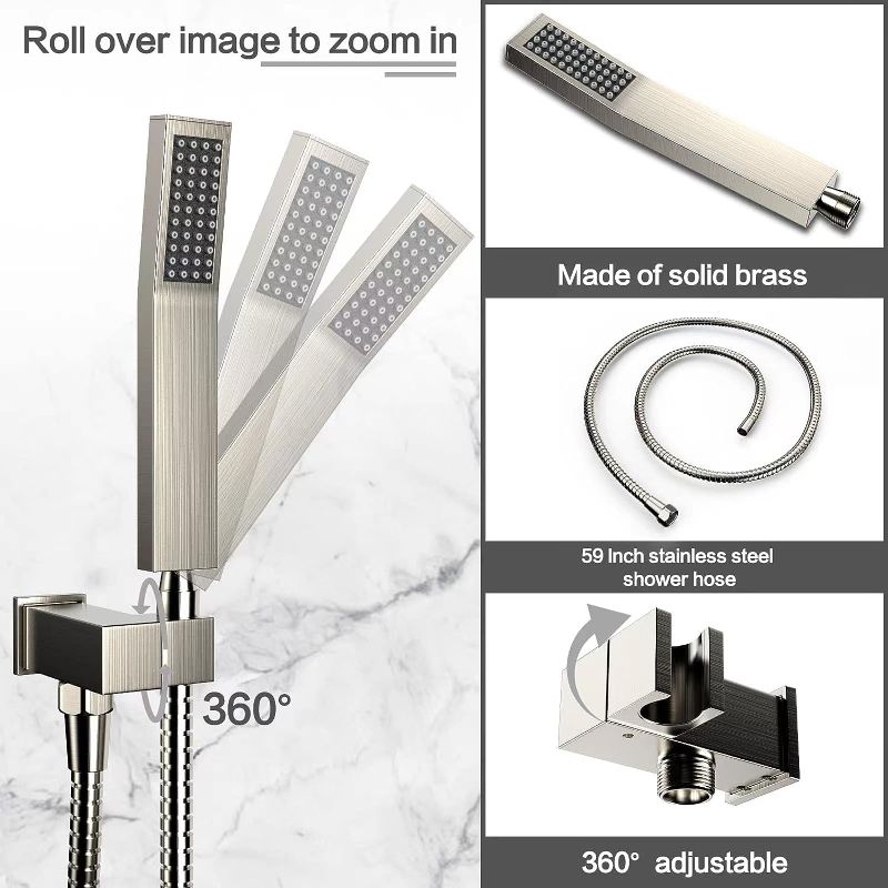 Photo 1 of *STOCK PHOTO FOR REFERENCE ONLY* Lavatrum Shower Faucets Sets, Shower System, Bathroom Wall Mounted Rainfall 