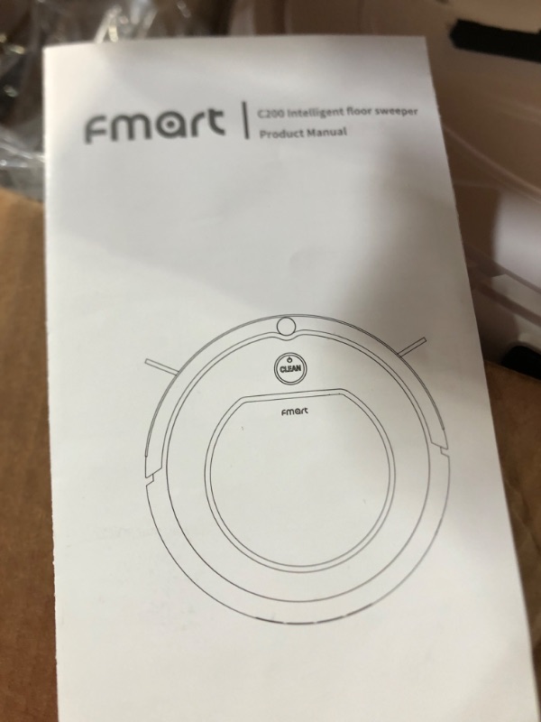 Photo 3 of ***PARTS ONLY NOT FUNCTIONAL***FMART C200 Robot Vacuum, 2 in 1 Mopping Robotic Vacuum Cleaner