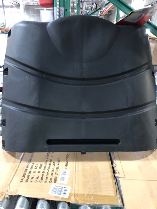 Photo 2 of **FOR PARTS OR REPAIR**
Camco 40558 Heavy-Duty 20lb or 30lb Dual Propane Tank Cover (Black)