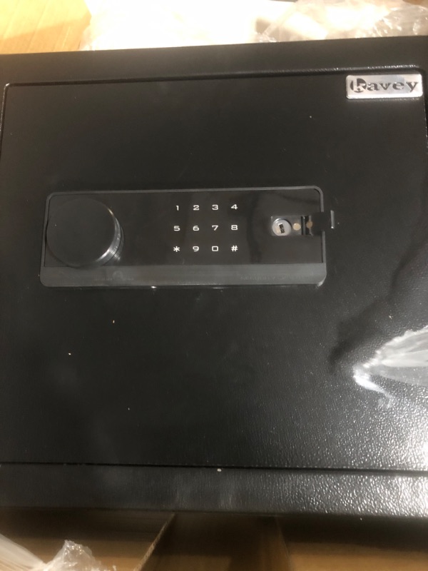 Photo 3 of **item does not lock correctly**sold for parts or repair**
Kavey 2.0 Cub Safe Box with Dual Warning Alarm and LED Light, Money Safe with Digital Touch Screen 