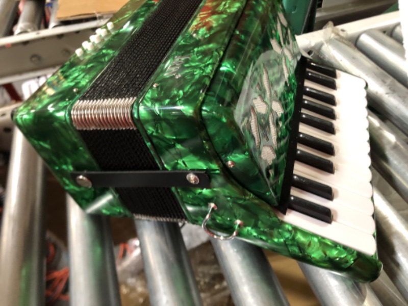 Photo 5 of (PARTS ONLY)Accordion, 22 Keys Piano Accordion Compact (Green)