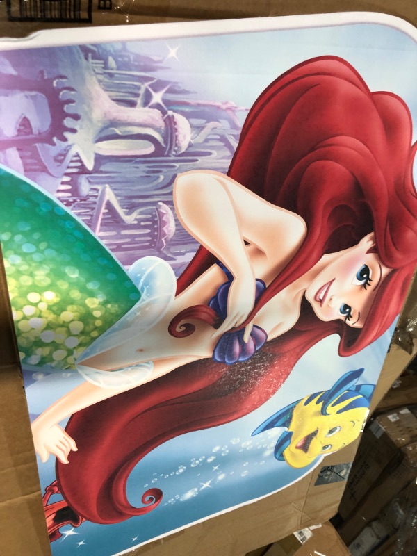 Photo 2 of Cardboard People Ariel and Friends Life Size Cardboard Cutout Standup - Disney's The Little Mermaid Ariel & Friends