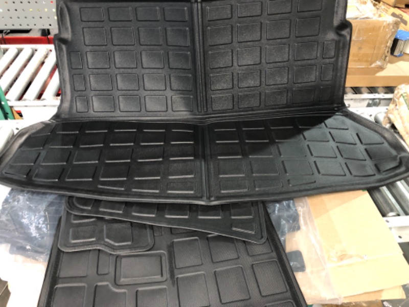 Photo 1 of powoq Fit 2021-2023 Nissan Rogue Trunk Mat TPE Backrest Mat 2 Row Floor Mat 