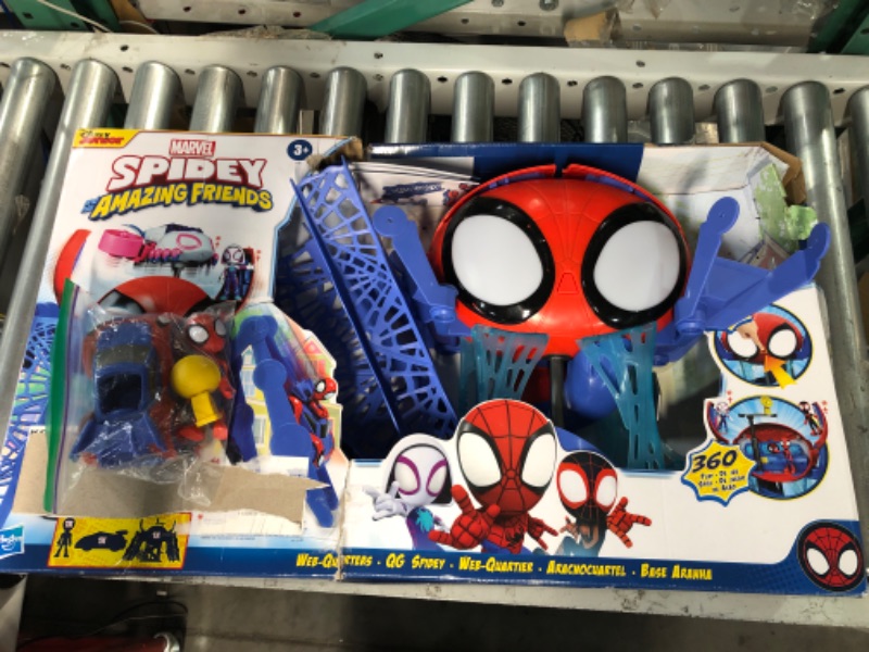 Photo 2 of * item damaged * sold for parts or repair *
Hasbro Collectibles - Marvel Spidey and His Amazing FriendsWebquarters