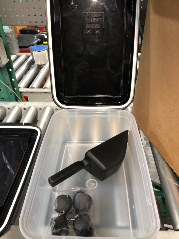 Photo 1 of ***missing large bin**IRIS USA 3-Piece or 2-Piece 35 Lbs / 45 Qt WeatherPro Airtight Pet Food Storage Container