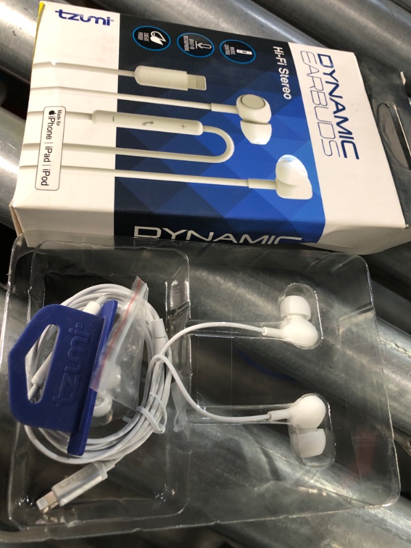 Photo 2 of Tzumi Dynamic Earbuds with Lightning Connector