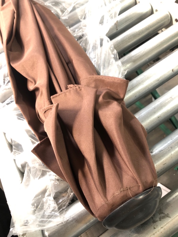 Photo 1 of **SEE NOTES** 9' Patio Umbrella Push Button Tilt - Coffee Color