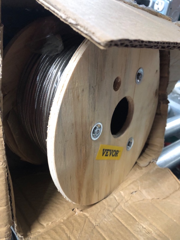 Photo 2 of VEVOR 316 Stainless Steel Wire Rope, 1/8'' Steel Wire Cable