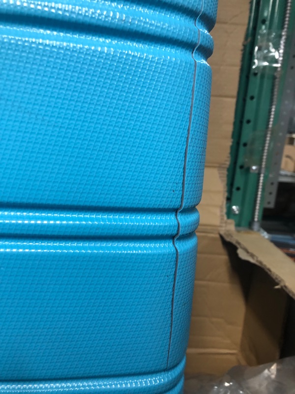 Photo 2 of **BIGGEST SUITCASE HAS CRACK**Rockland 3-Piece Melbourne Hardisde Luggage Set, Turquoise