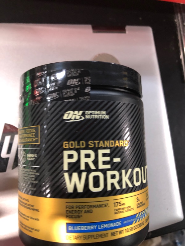 Photo 1 of *New/Sealed**Optimum Nutrition Gold Standard Pre-Workout, Vitamin D for Immune Support, with Creatine, Beta-Alanine, and Caffeine for Energy Blueberry Lemonade, 30 Servings