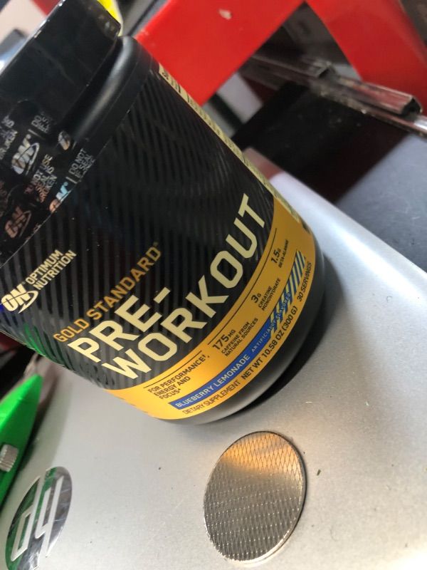 Photo 2 of *New/Sealed**Optimum Nutrition Gold Standard Pre-Workout, Vitamin D for Immune Support, with Creatine, Beta-Alanine, and Caffeine for Energy Blueberry Lemonade, 30 Servings