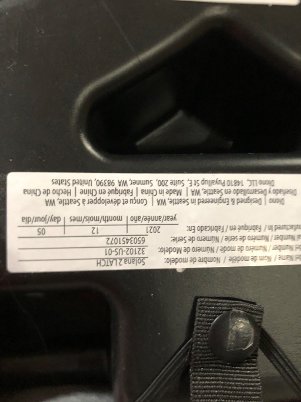 Photo 5 of Diono Solana 2 XL 2022, Dual Latch Connectors, Lightweight Backless Belt-Positioning Booster Car Seat, 8 Years 1 Booster Seat, Pink NEW! LATCH Connect Single Pink
