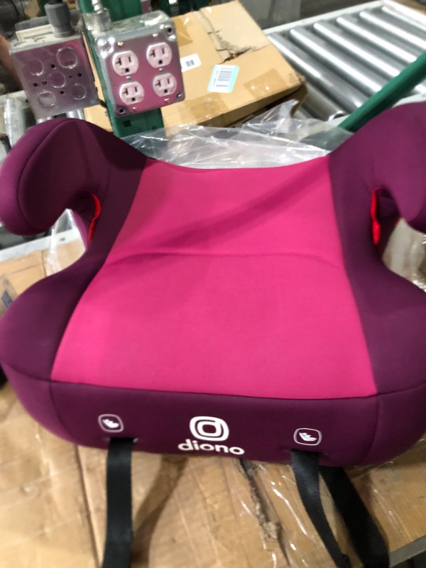 Photo 3 of Diono Solana 2 XL 2022, Dual Latch Connectors, Lightweight Backless Belt-Positioning Booster Car Seat, 8 Years 1 Booster Seat, Pink NEW! LATCH Connect Single Pink