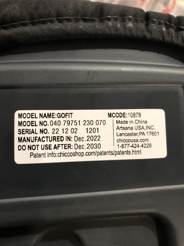 Photo 3 of Chicco GoFit Backless Booster Car Seat, Travel Booster Seat for Car, Portable Car Booster Seat for children 40-110 lbs.