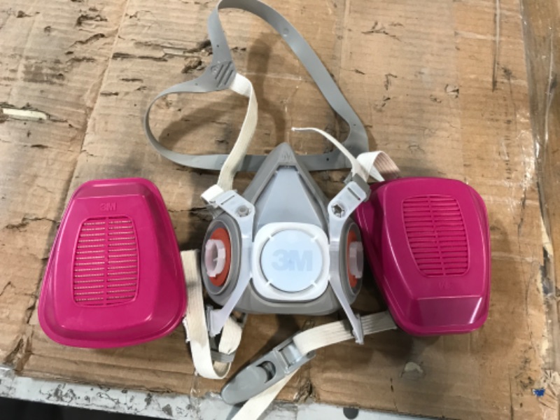 Photo 2 of 3M Household Multi-Purpose Respirator, Includes: 1 facepiece and 1 pair organic vapor cartridges with P100 particulate filter