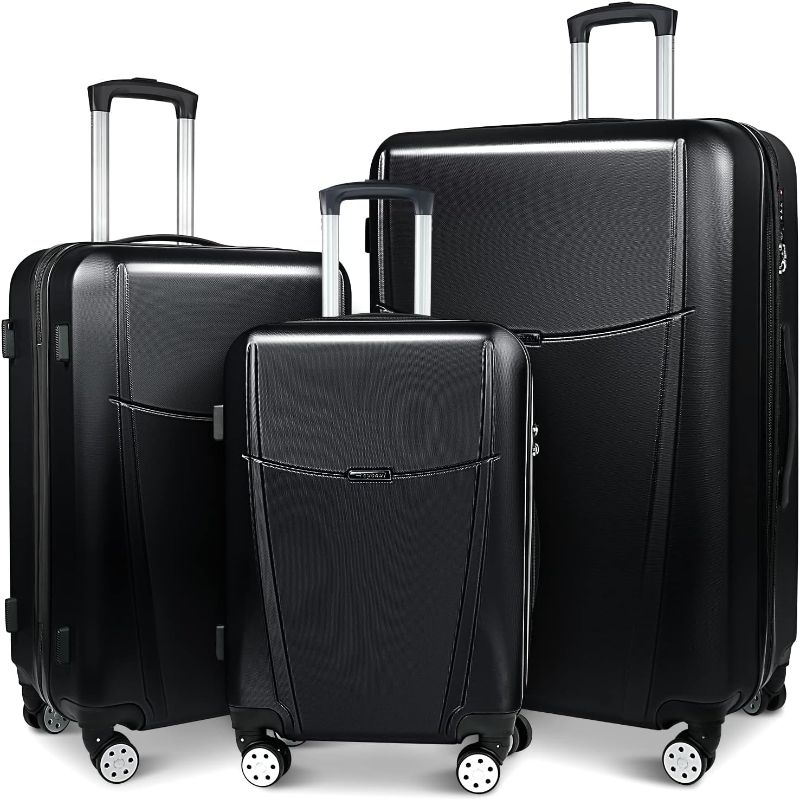 Photo 1 of *Used* *Some Scratches* Samsonite Frontier Spinner Carry-On Luggage Large Black Suitcase