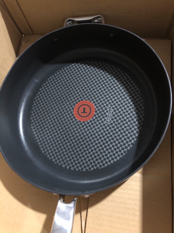 Photo 3 of (ITEM IS BENT) T-FAL Frying Pan with LId 