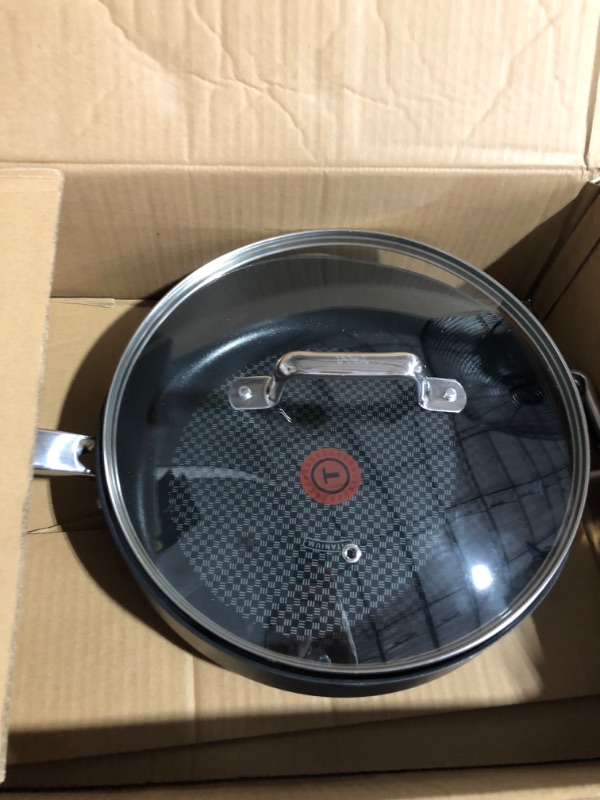Photo 5 of (ITEM IS BENT) T-FAL Frying Pan with LId 