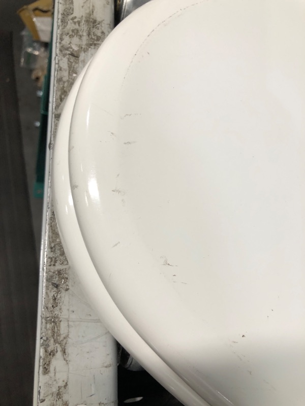 Photo 3 of (USED/MINOR DAMAGES) MAYFAIR 1843SLOW 000 Lannon Toilet Seat will Slow Close  White 1 Pack Elongated Toilet Seat