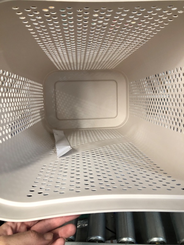 Photo 1 of (USED) Mind Reader Basket Collection, Slim Laundry Hamper, 60 Liter Ivory 2-Pack Laundry