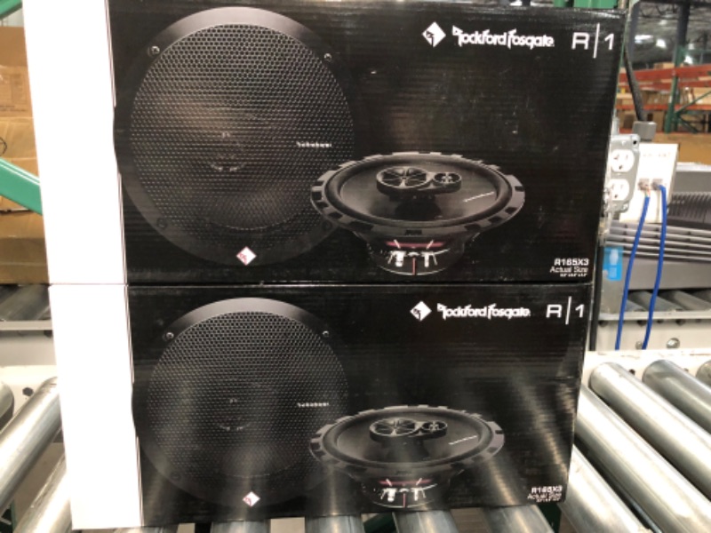 Photo 3 of Rockford Fosgate R165X3 Prime 6.5" Full-Range 3-Way Coaxial Speaker (Pair) , black 6.5-Inch Coaxial Speaker(2 sets of 2)