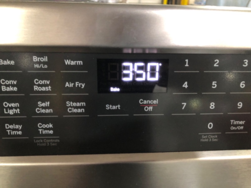 Photo 6 of 30 in. 5.0 cu. ft. Gas Range with Self-Cleaning Convection Oven and Air Fry in Stainless Steel