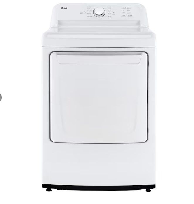 Photo 1 of LG 7.3-cu ft Electric Dryer (White) ENERGY STAR