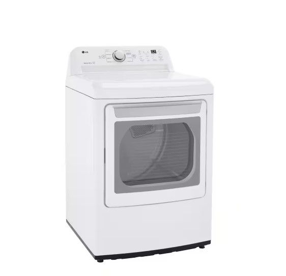 Photo 1 of 7.3 Cu. Ft. Vented Electric Dryer in White with Sensor Dry Technology