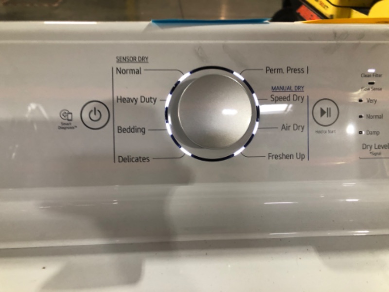 Photo 8 of 7.3 Cu. Ft. Vented Electric Dryer in White with Sensor Dry Technology