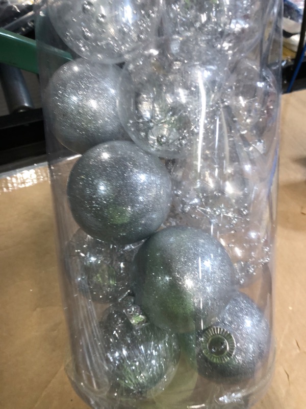 Photo 2 of 30pcs Silver Tree Ornaments