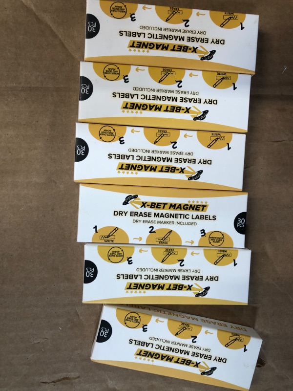 Photo 1 of Dry Erase Magnetic Labels - Reusable Sticky Notes - Magnetic Notepads for Refrigerator - Dry Erase Magnetic Sheets - Blank Magnet Stickers to Write On - Magnets for Whiteboard Classroom Fridge BUNDLE