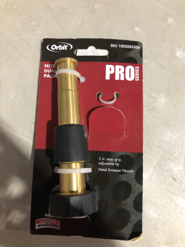 Photo 2 of **MISSING PIECE**
Orbit 26809 5" Brass Adjustable Nozzle and Sweeper Nozzle Dual Pack